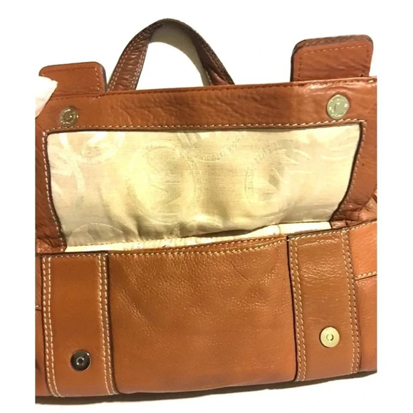 Michael kors brown distressed leather satchel handbag - Picture 5 of 9